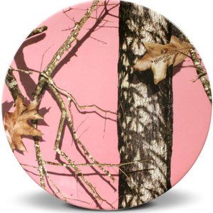 Pink Mossy Oak 8.5" Melamine Salad Plate New